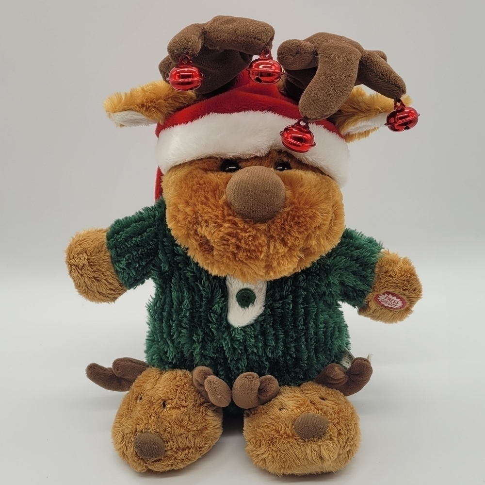 Dan Dee Animated Singing Reindeer “ sleigh ride“ Trim-a-Home 12”